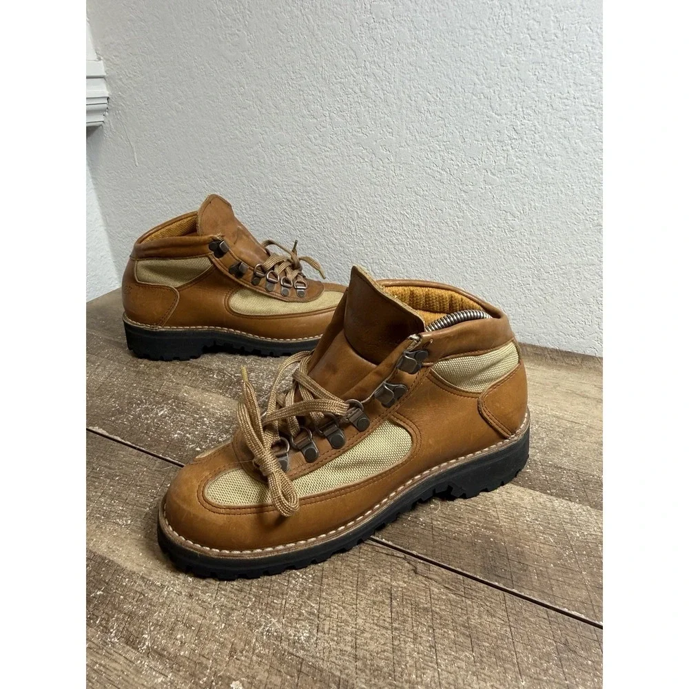 DANNER FEATHER LIGHT REVIVAL Retro GTX HIKING HUNTING WORK BOOTS Mens Sz‎ 7.5